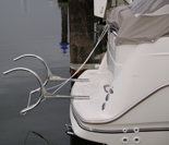 Dinghy davits and davit systems for inflatable boats