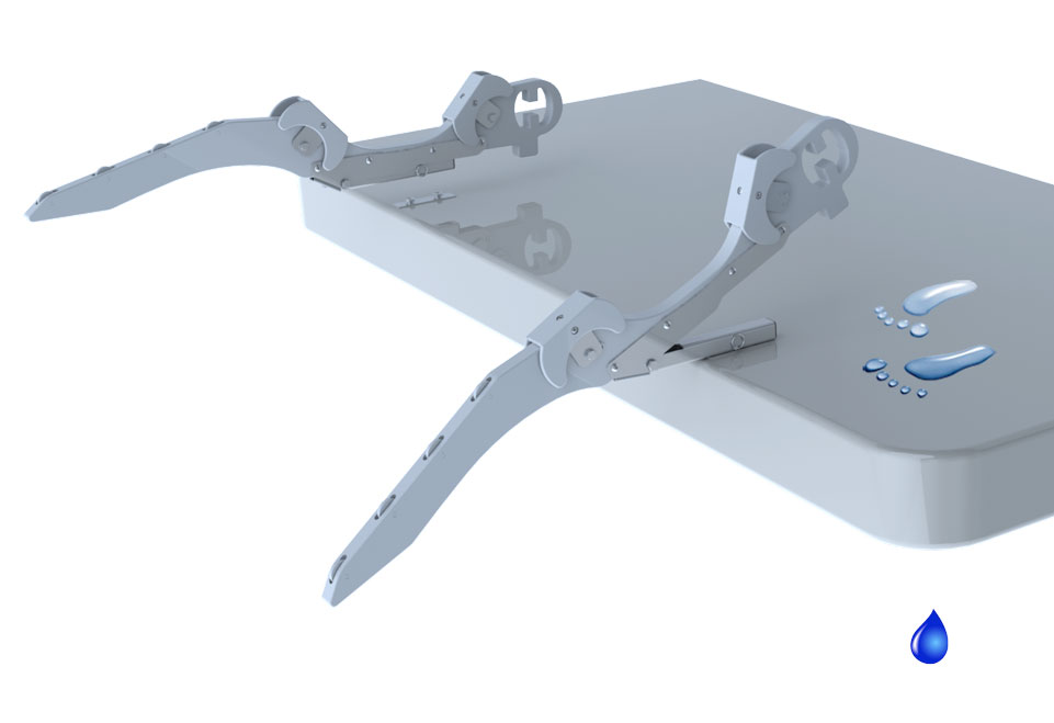 Dinghy davits and davit systems for inflatable boats